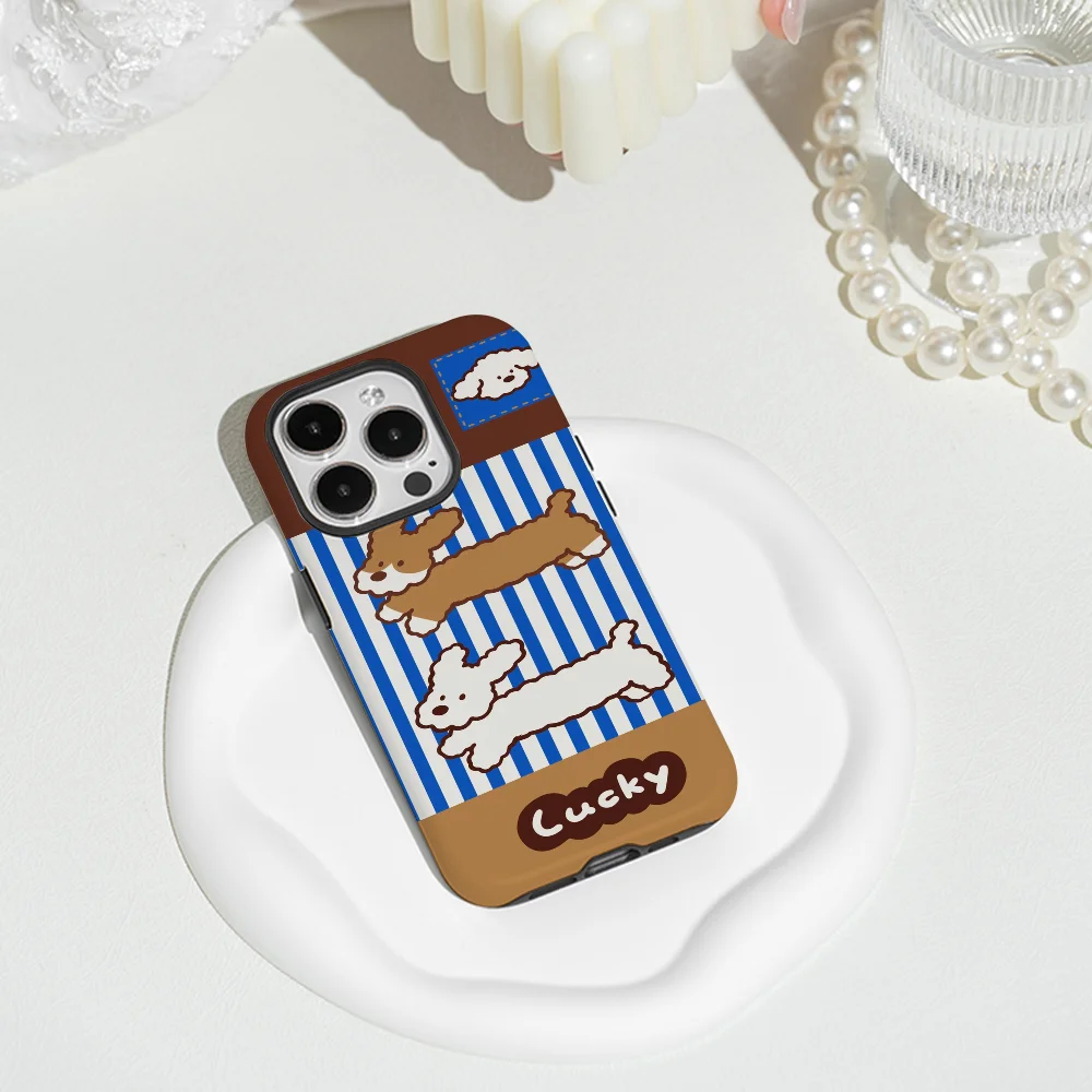 lucky dog Phone Case Phone Case Film shell For iPhone 16 15 14 13 12 11 Pro Max Plus