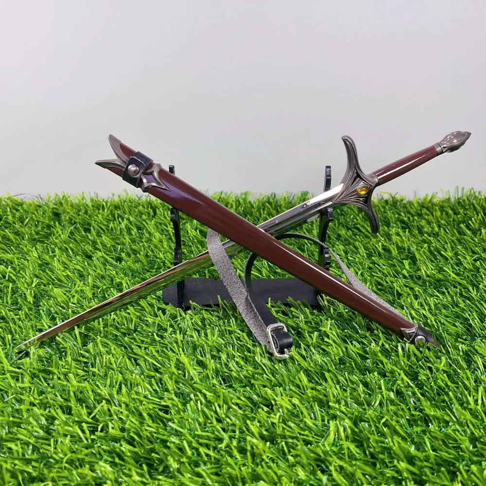 11,6 Zoll Baggins Katana Metall mittelalterlicher Ninja Messerring Aragorn Schwert Glamdring Narthil Schwert echter japanischer Katana Samurai Säbel