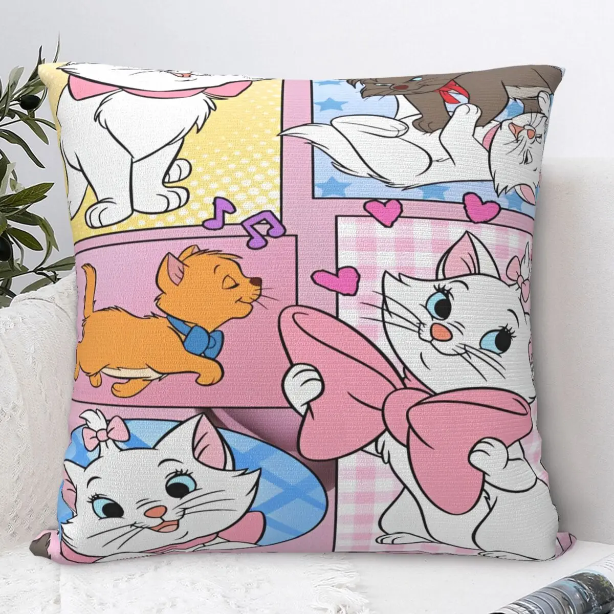

Marie Cat Pillow Case Cushion Cover Soft Design Pillow Cover Fashion Pillowcases For Living Room Chair