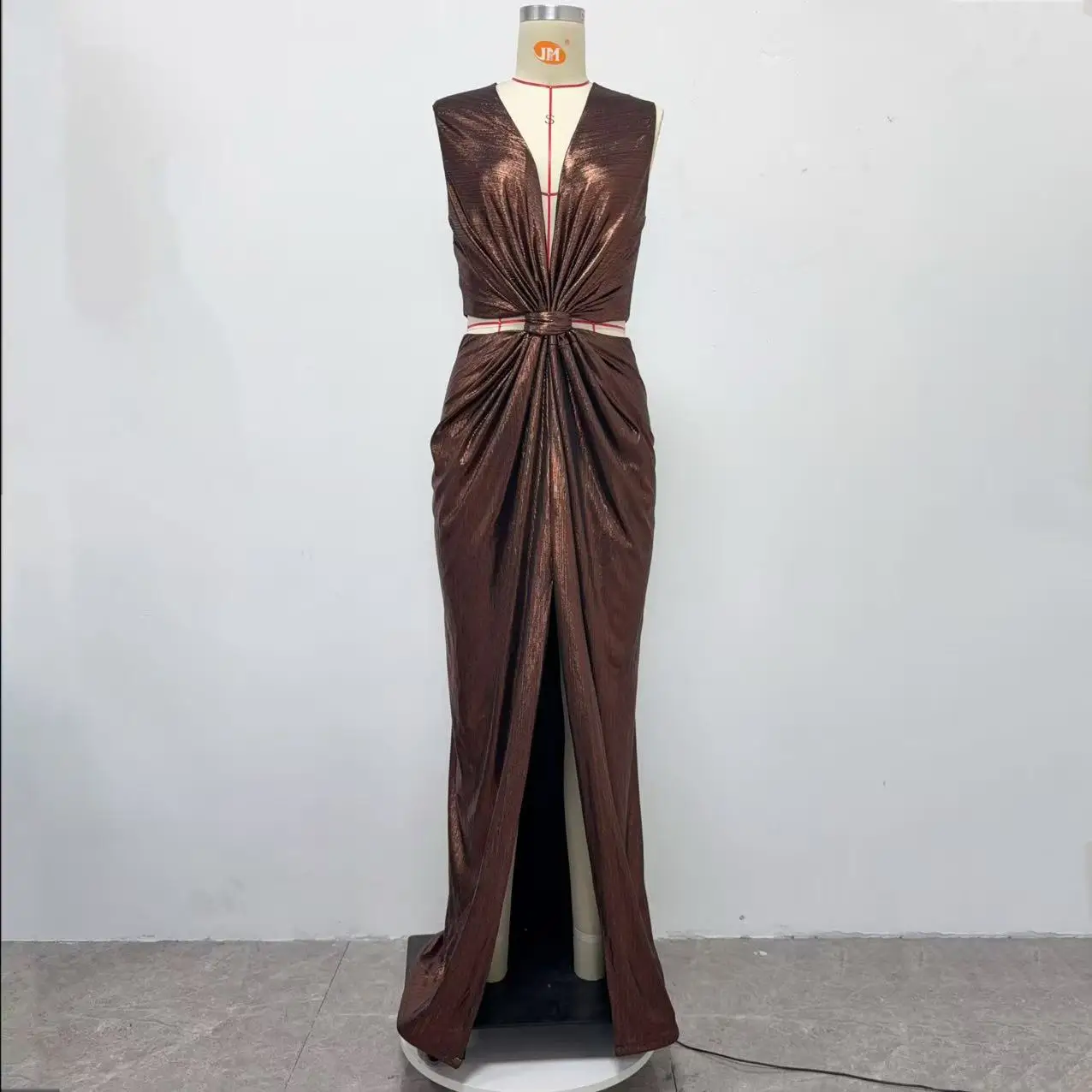 Gorgeous and high-end design, celebrity style banquet evening dress with  waist cinching and sexy deep V slit party dress - AliExpress 200000345