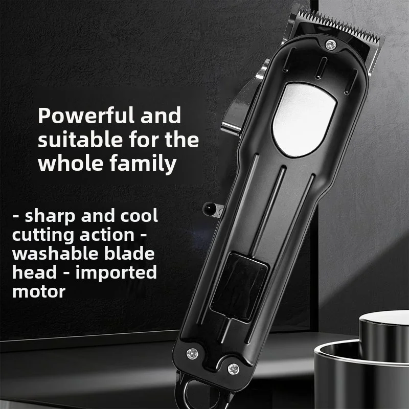 Power Tools Underwater - 液晶デジタル電動プッシュはさみ家庭用メンズヘアカットシェーバー理髪店ハイパワーカービング電動ヘアカットツール