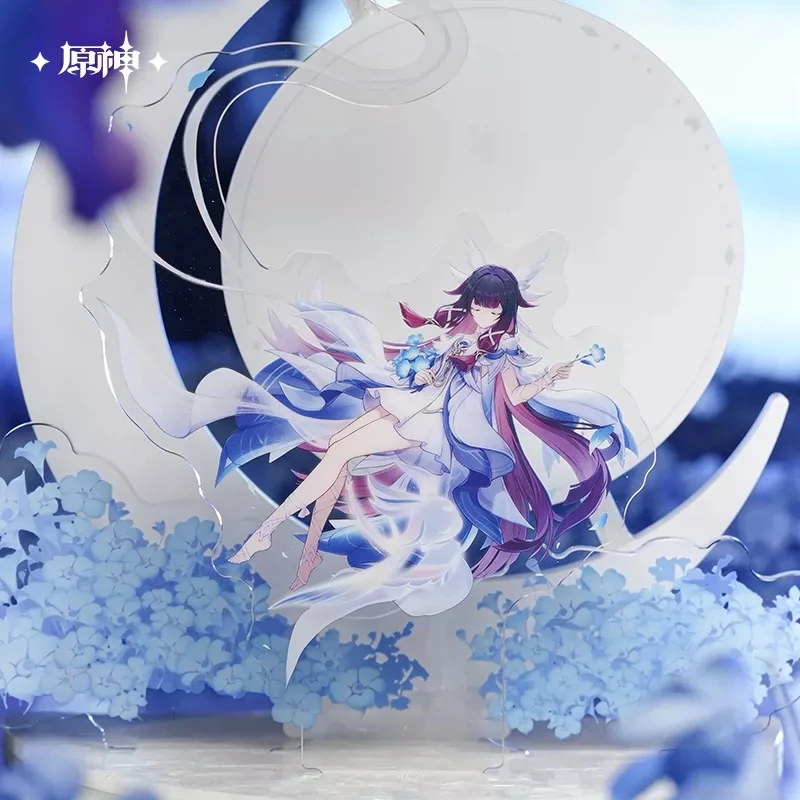 Official Genshin Impact Licensed “Blessing of the New Moon” Columbina Merchandise: Pins, Standees, Art Cards, and Figurines