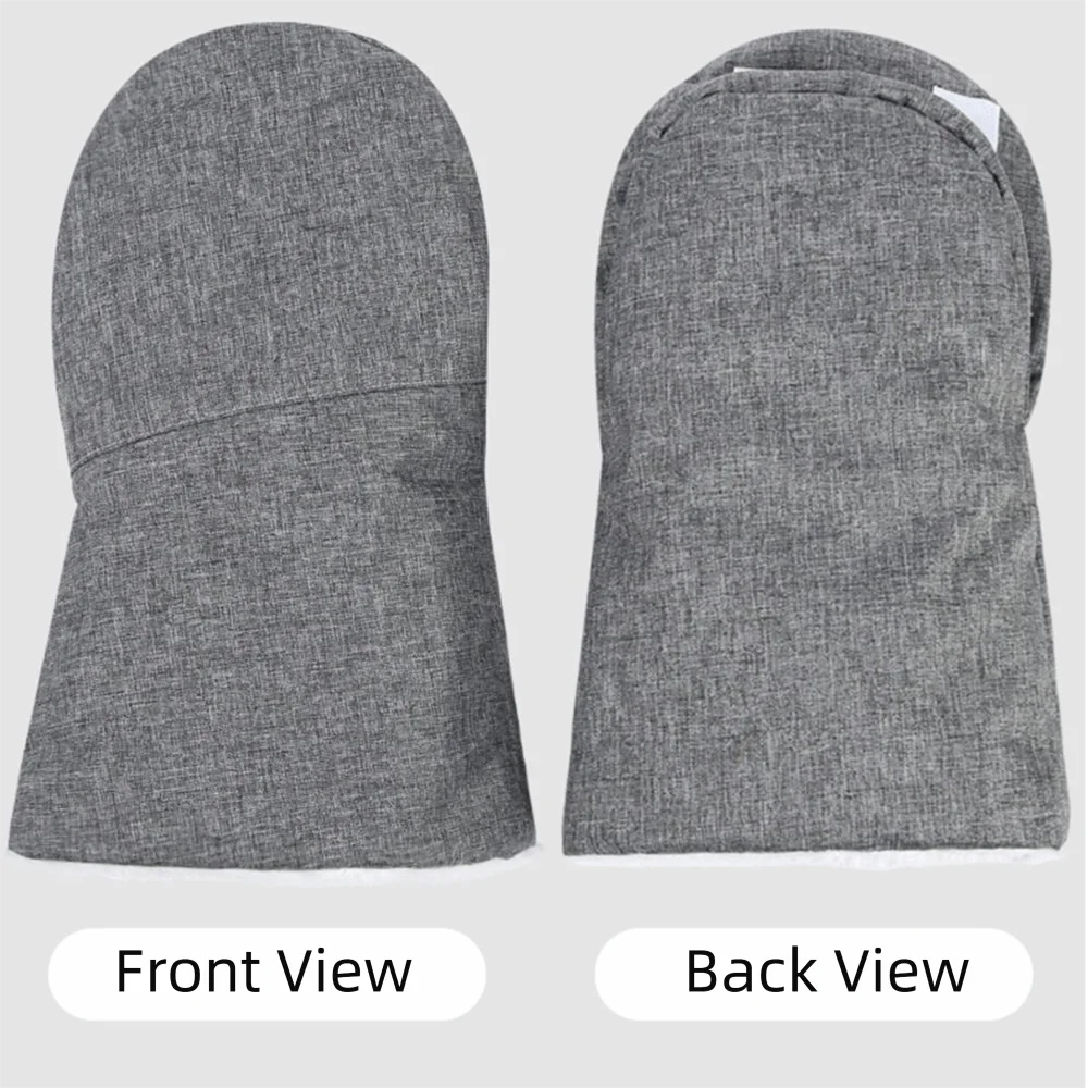 

Warm Fleece Lined Winter Strollers Gloves Waterproof Nylon Exterior Adjustable Pushchair Mittens Thicken Easy Wear