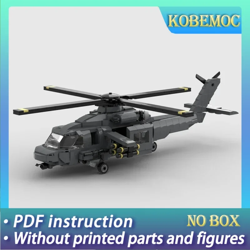 

Военная модель Moc, строительные кирпичи UH-60, черный ястреб, вооруженный вертолет, технологические блоки, подарки, рождественские игрушки, наборы «сделай сам», сборка