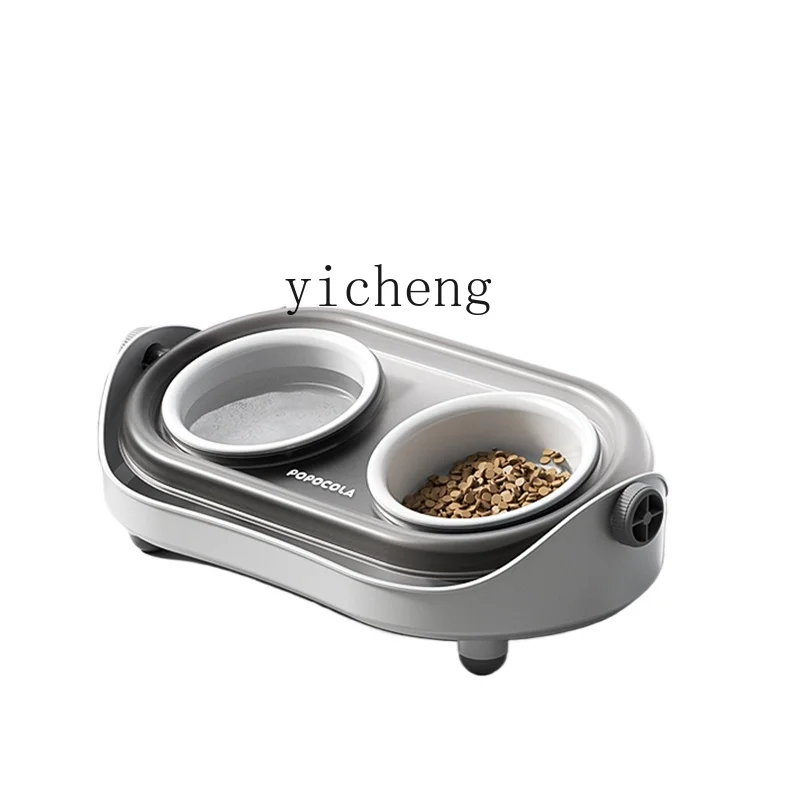 TQH cat food basin, drinking water bowl, ceramic bantam cat food bowl, kitten rice basin, special for kittens