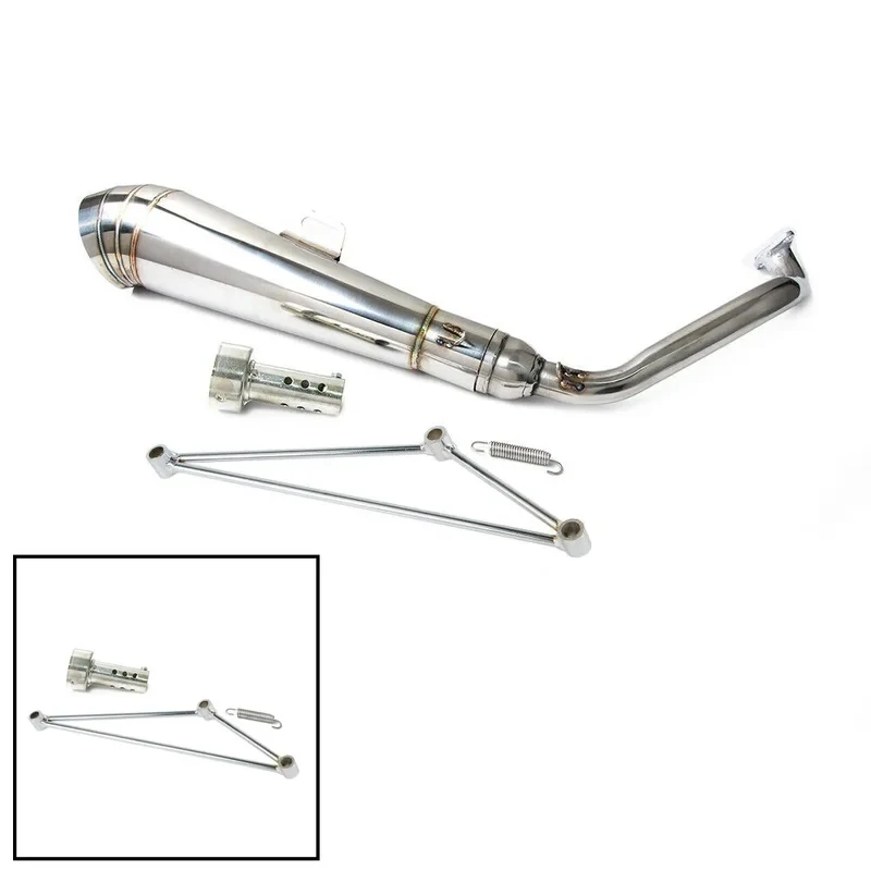 Wholesale High Performance Stainless Steel Full Header Exhaust System Fit 125cc 150cc Scooter Motorbike Mod Parts