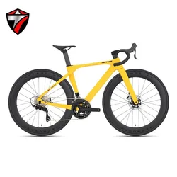 TWITTER T10Pro RS-24S Shuntai Handle 105 Front and Rear Transmission T800 Carbon Fiber Road Bike, Hydraulic Disc Brake Bicicleta