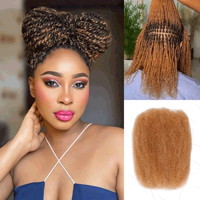 Brazilian Afro kinky Bulk Human Hair For Braiding Remy Hair Bundle Remy Bulk Hair No Attachment Peruvian Q V R Afro Kinky