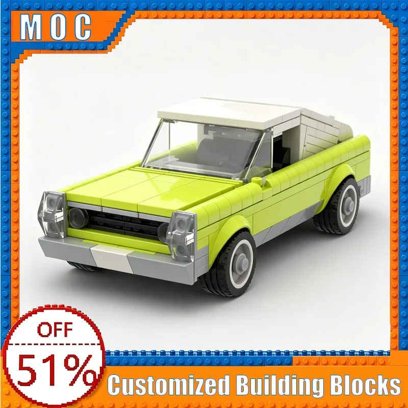 293 Piezas, Modelo de Auto Clásico Rambler Marlin 1967, Bloques de Construcción, Juguete Educativo, Colección Creativa, Regalo de Cumpleaños Personalizable