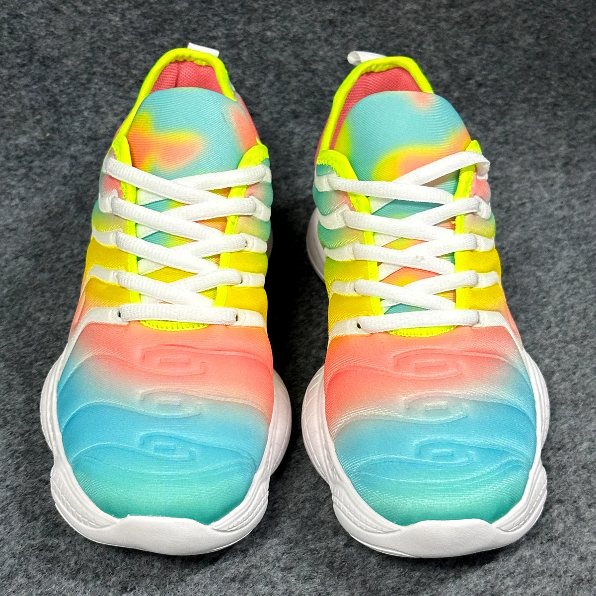 New Candy Color Men Transparent Bottom Sneakers Running Shoes Women Hiking Shoes Couple Autumn Rainbow Sports Shoes wholesale