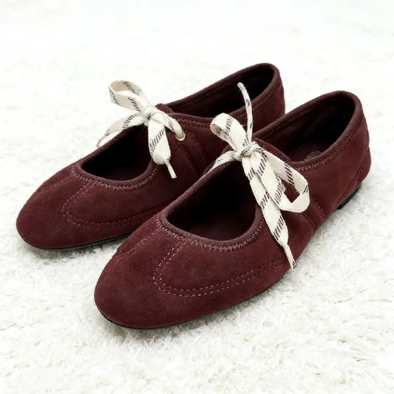 

Brand Women's Shoes Designer Ballet Flats High Quality Mary Jane Shoes for Women Comfortable Round Toe Loafers Zapatos De Mujer