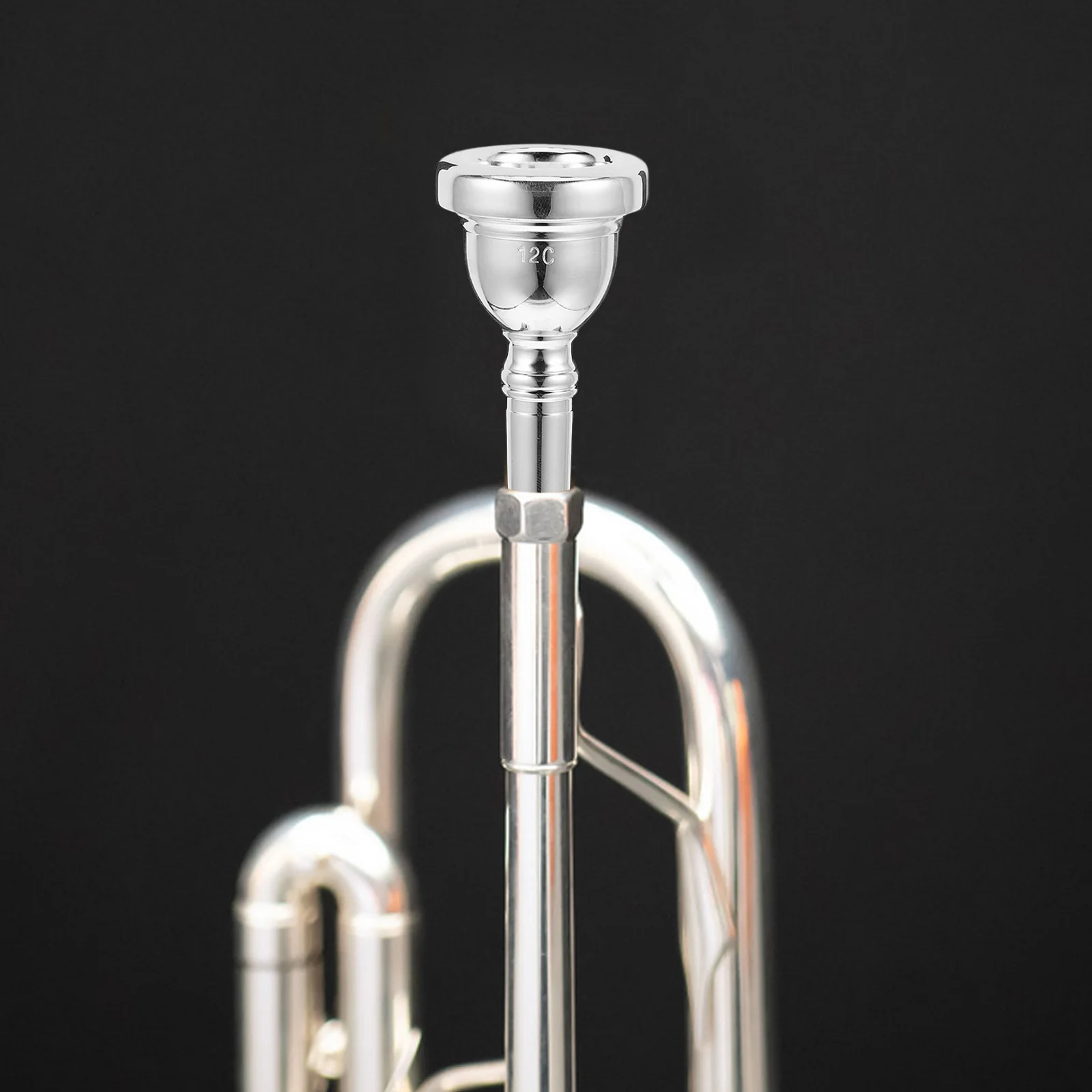 

Alto Trombone Mouthpiece 12C Metal Replacement For Trombone Durable Universal Fit Beginners Players Instrument Accessories