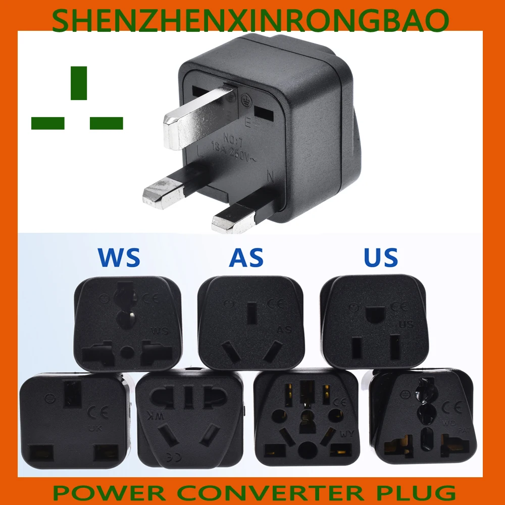 Universal Itália Suíça Índia Reino Unido EUA AU UE AC Power Plug Travel Trip Adapter, Irlanda, Chipre, Malta, Malásia Plug 13A