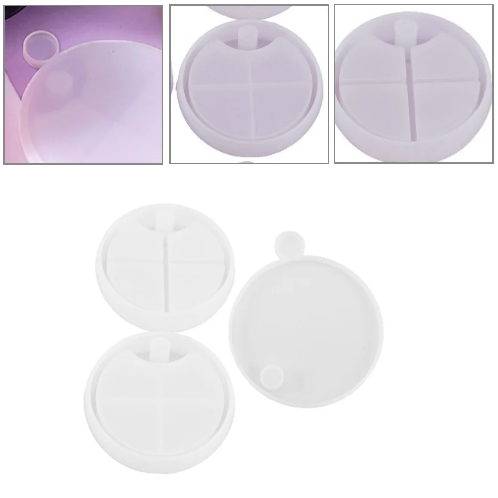 

3Pcs DIY Silicone Jewelry Box Mold Round Mold Multi-Layer Rotating Storage Case Epoxy Resin Casting Storage Case Mould