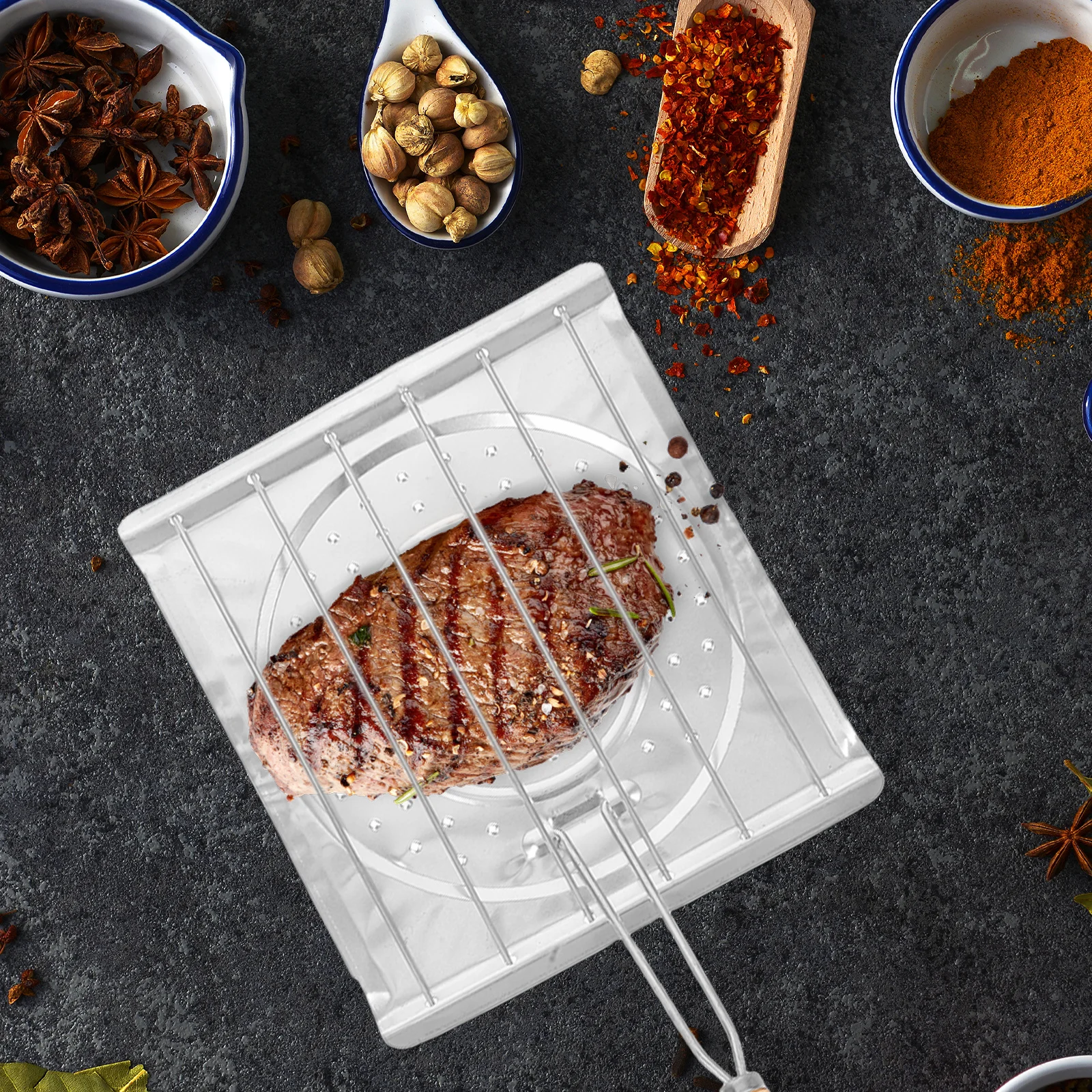 

Camping Toaster Rack Iron Wire Grilling Rack for Toast Tortilla Corn Outdoor Picnic Barbecue Stove Top Baking Tray Foldable