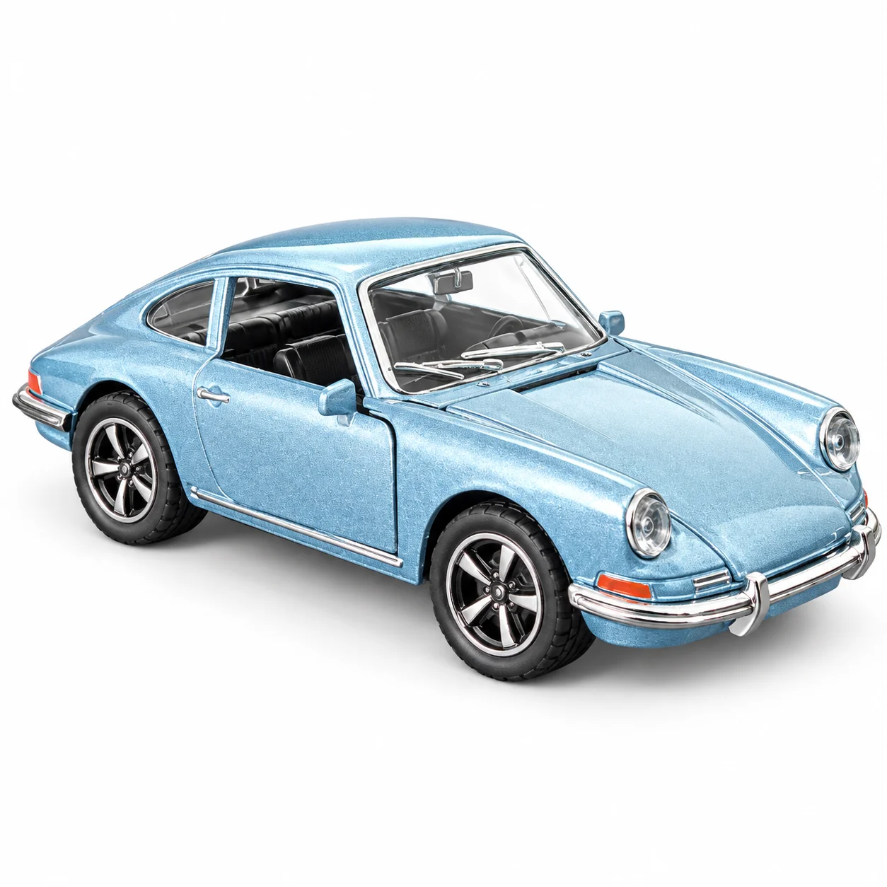 1:38 Scale Classic Retro Alloy Car Model Collectible Toy Vehicle with Openable Doors And Visible Interior Ideal Holiday Gift