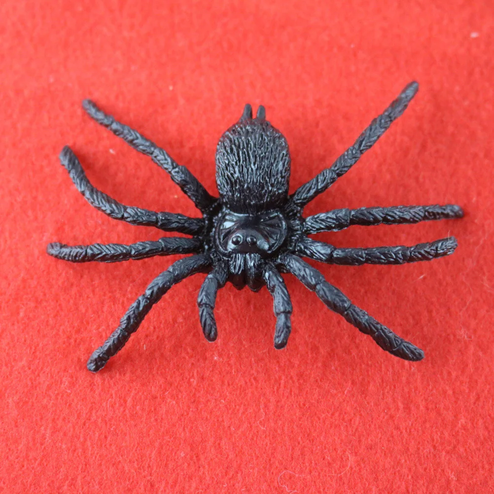 

10 pcs Realistic Plastic Spiders Black Simulation Spider For Halloween Party Decor Prank Joke Scary Props Fun Gag Gift Horror