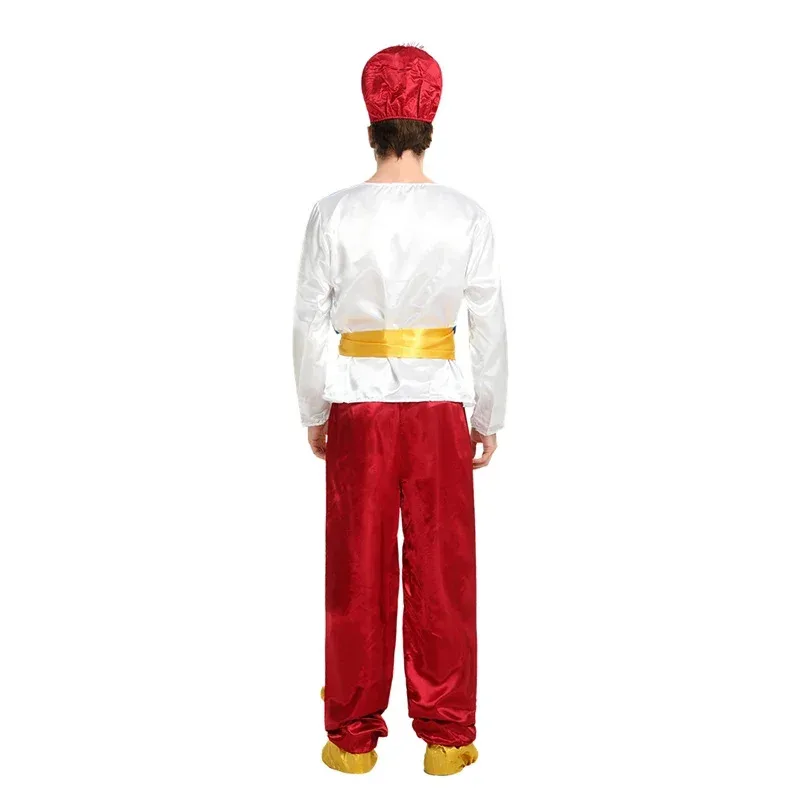 72th Anime Cosplay Mens halloween costumes for men adult party jasmine aladdin costume Lamp genie Adam prince Fantasia Boy Arab