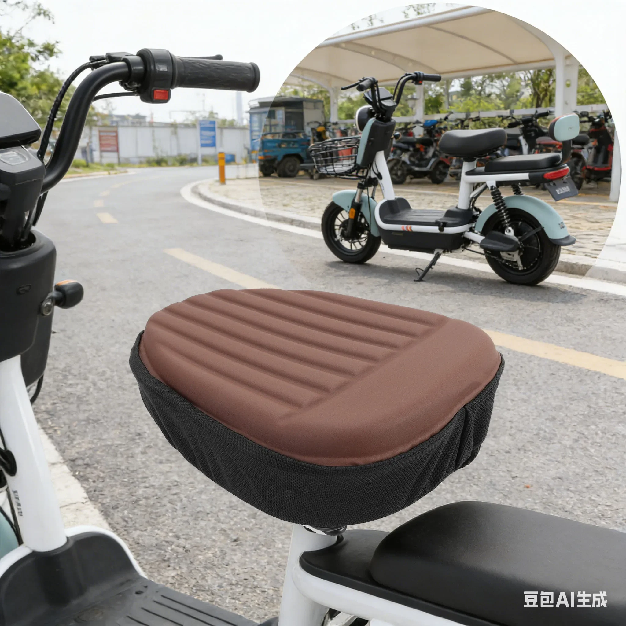 

Чехол для сиденья электровелосипеда: поддерживающий, высокоэластичный, из губчатого полиуретана, сменный чехол-подушка для седла электровелосипеда, аксессуары для замены