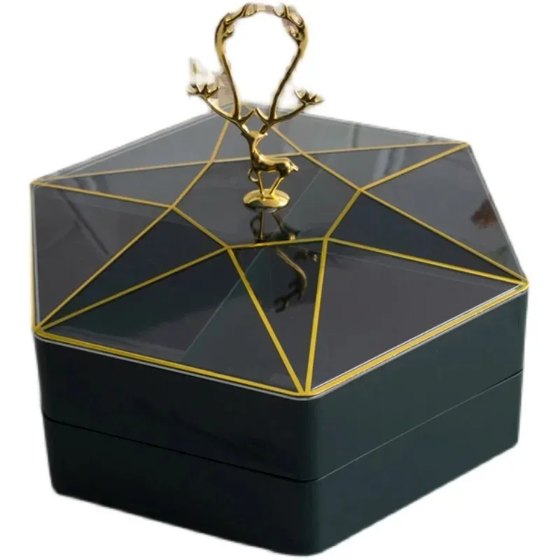 

Affordable Luxury Style Fruit Plate Household Living Room Coffee Table Candy Box Dried Snack Melon Seeds Storage Tray
