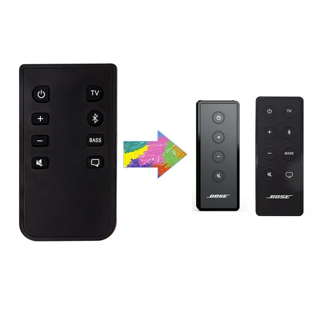 Black ABS Replacement Suitable for Bose Audio Remote Control for Bose Solo 5 10 15 Soundbar series