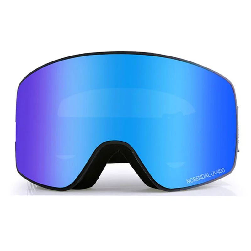 Frameless Cylindrical Ski Goggles for Adults, Double-Layer, Anti-fog, Can Stick, Men and Women