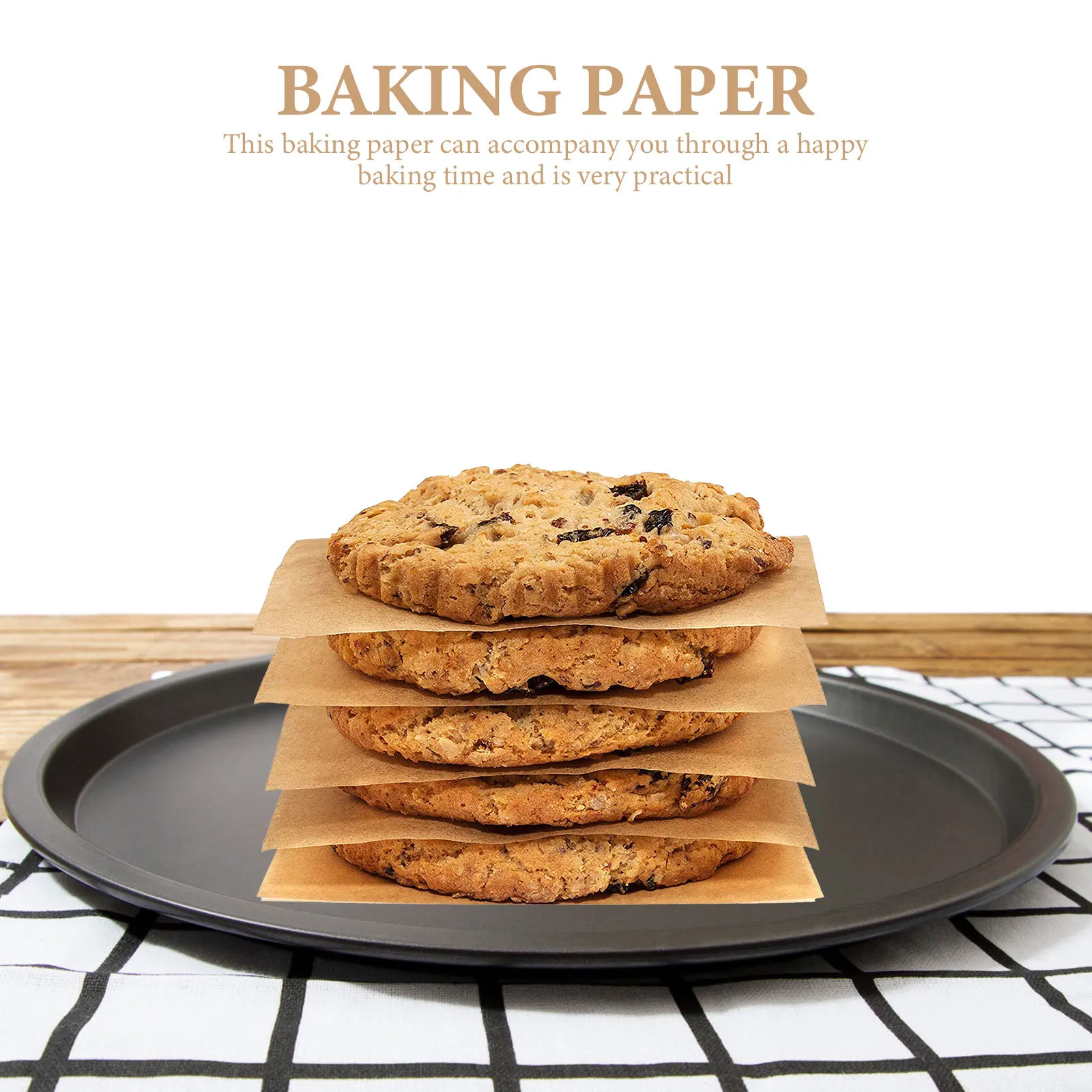 

200 Sheets Oil Absorbing Baking Paper Food Wrapping Frying Parchment Oven Liner Non-Stick Thickened Waterproof Kitchen Supply
