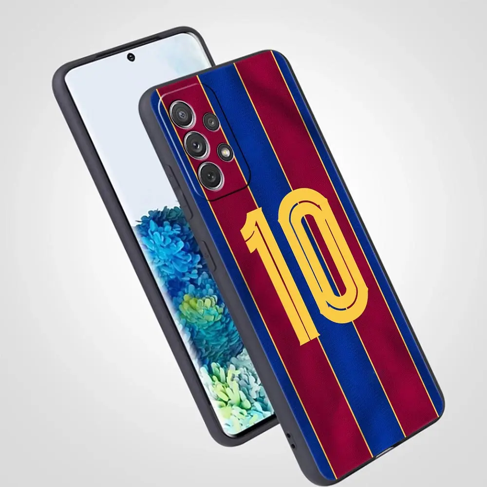 FootBall Number 7 10 Soccer Phone Case for Samsung Galaxy A13 A51 A71 A21S A12 A11 A31 A41 A23 A53 A73 A52 A32 5G A03S A01 Cover