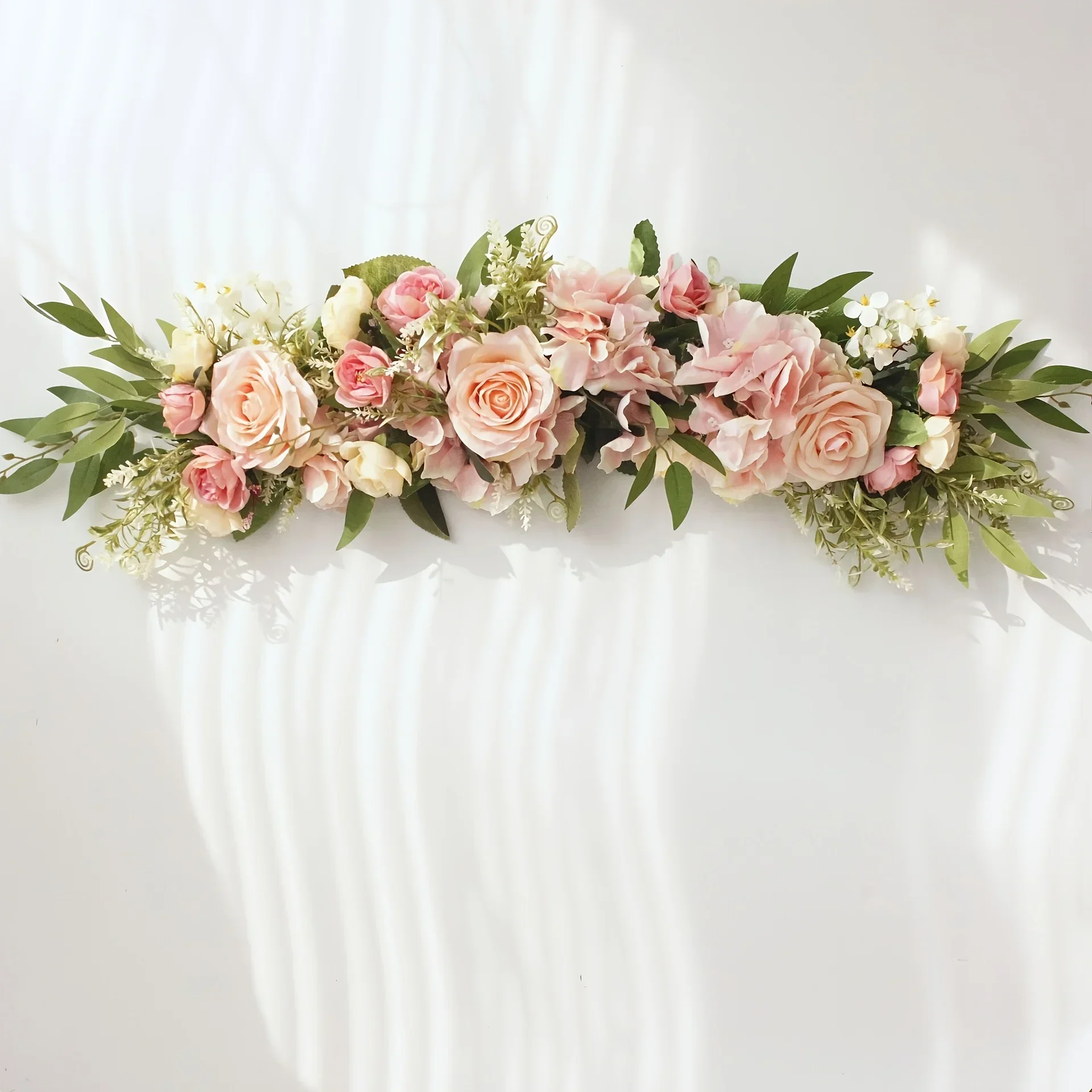 1 pièce, arche de fleurs pour mariage, couronne artificielle pour décoration de mariage, décoration de la maison, fleur artificielle