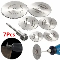 Metal Rotary Wood Cutout Circular Saw Disc Wheel Blades Shank High Speed Steel Mini Saw Blades With Mandrels Drill Warehouse