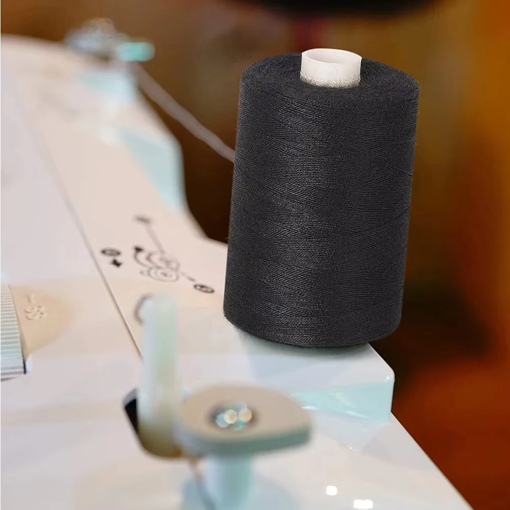 2Pcs 500M Sewing Thread Polyester Thread Black White Strong And Durable Sewing Threads Sewing Spools Polyester For Hand Machine