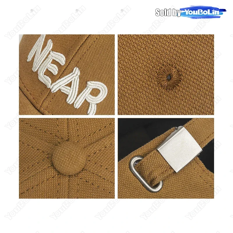 قبعة بيسبول عصرية بفتحة حافة للرجال والنساء مع حروف مطرزة ثلاثية الأبعاد بالقرب من قبعة رياضية خارجية للحماية من الشمس