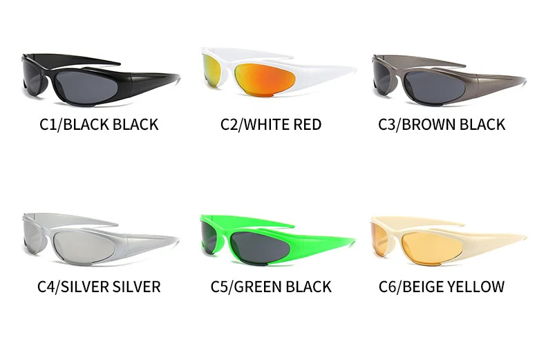 Kenbo Y2k Neue Punk Sport Sonnenbrille Für Männer Frauen Luxus Designer Sonnenbrille Männer Mode Vintage Shades Photochrome Brillen – Detail 4