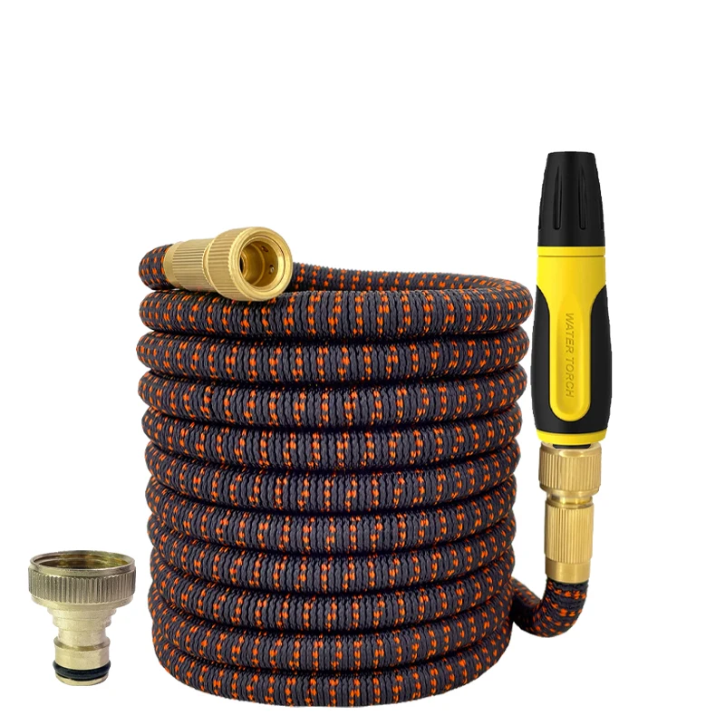 

1 шт., садовый водяной шланг, расширяемый резиновый шланг, набор насадок высокого давления, подходит для садовой фермы, инструменты для орошения и очистки