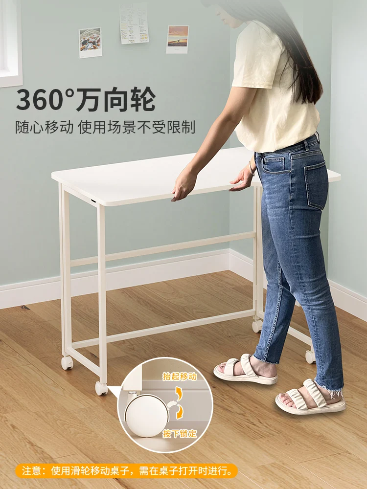 Folding desk removable bedside home student computer desk junior high school students study small apartment