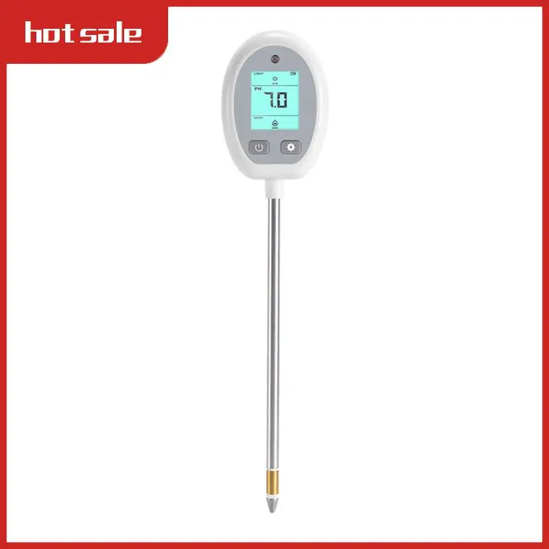 

5 In 1 Soil Meter MOIST/NUTR/PH/LIGHT/Temperature Meter Digital Monitor For House Plants Garden Lawn Farm