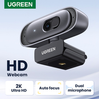 UGREEN USB Webcam 2K HD Mini Webcam For Laptop Computer Web Camera Dual Microphones for Youtube Zoom Video Calling 2K USB webcam