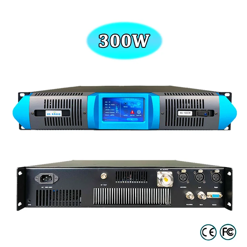 Touch Screen 300W 350W Fm Transmitter Radio Station Broadcast Transmitter