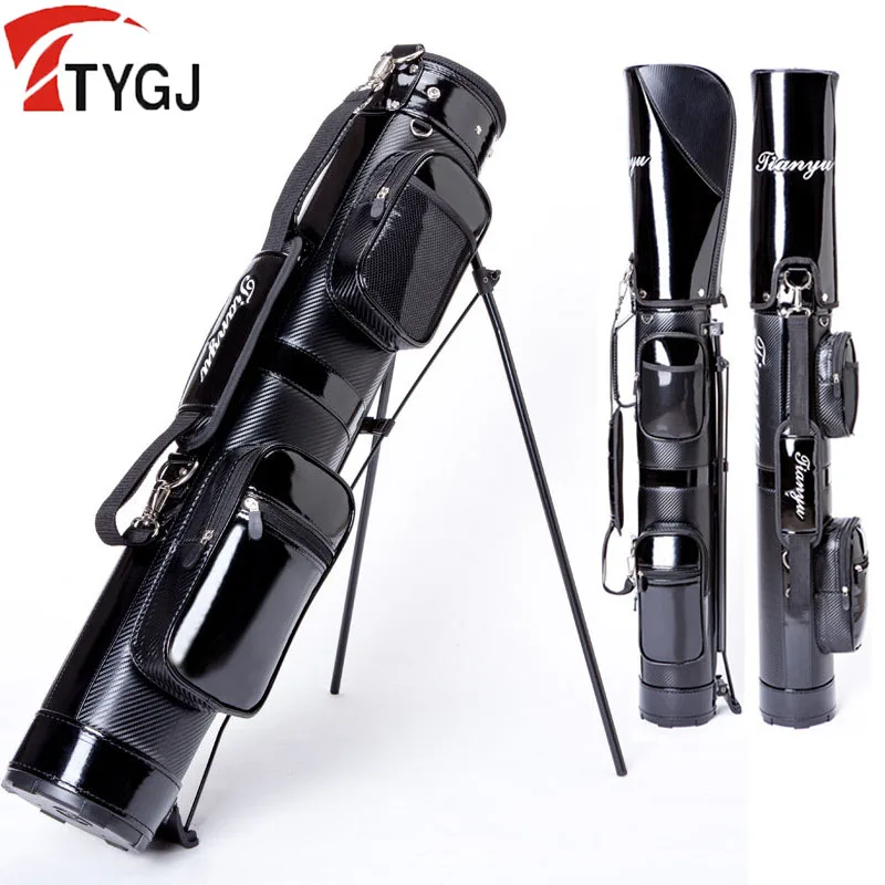 

Легкая сумка для гольф-клюшек TTYGJ с креплением, водонепроницаемая сумка-чехол из искусственной кожи для гольфистов, вмещает 8-9 клюшек