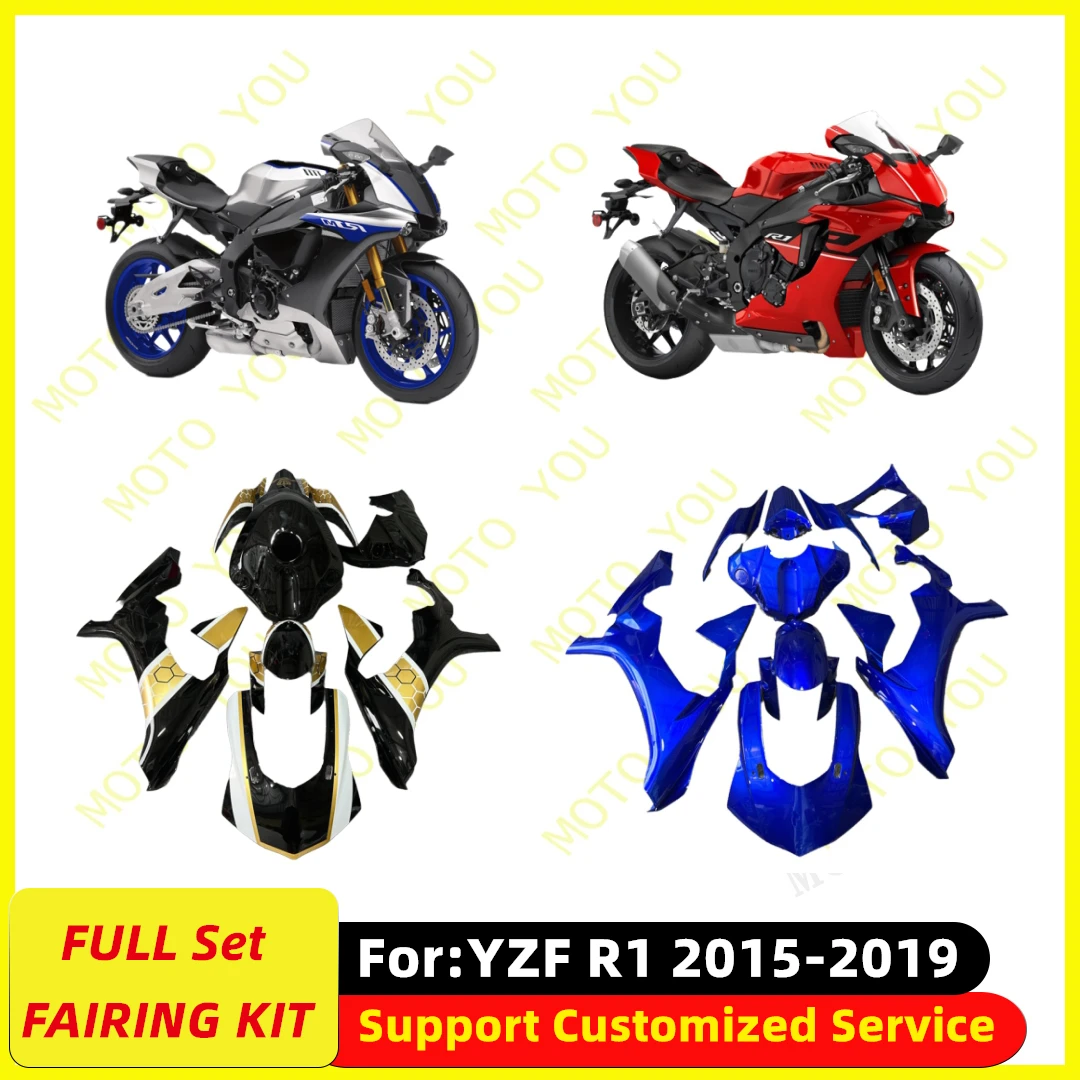

Новый полный обтекатель мотоцикла, подходящий для YAMAHA YZF1000 YZFR1 YZF-R1 R1 2015 2016 2017 2018 2019 15 16 17 18 19 Комплект обтекателей кузова
