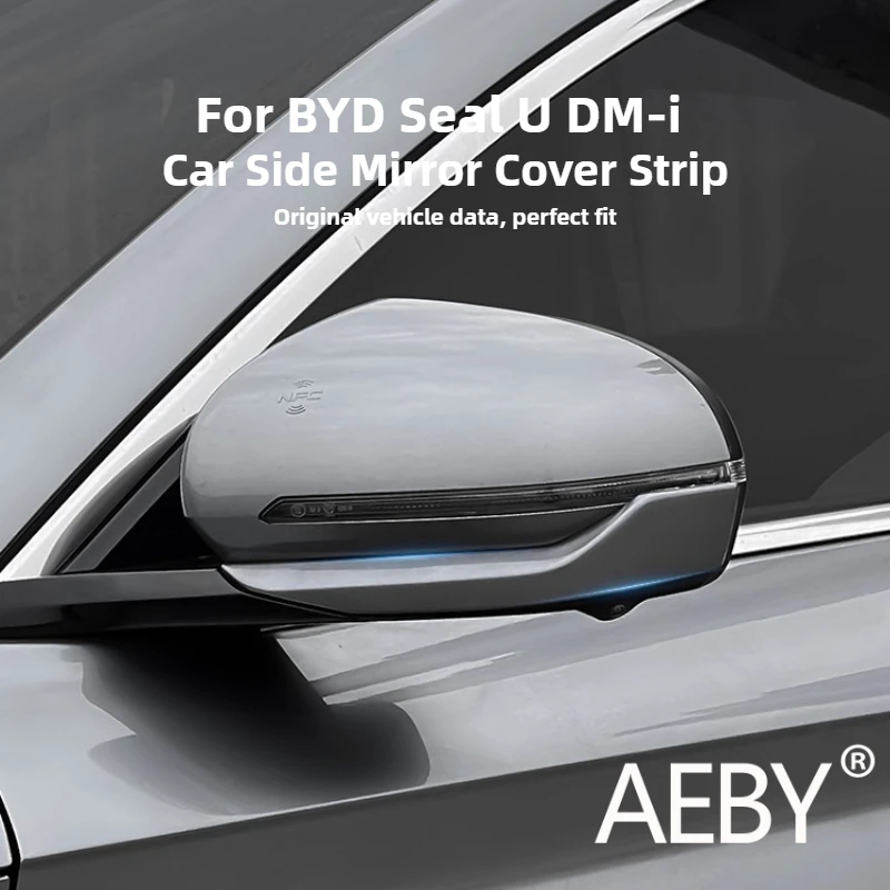 

AEBY For BYD Seal U DM-i 2020-2025 Car Side Mirror Cover Strip, Protective Guard Anti-Collision Edge Trim Auto Accessories