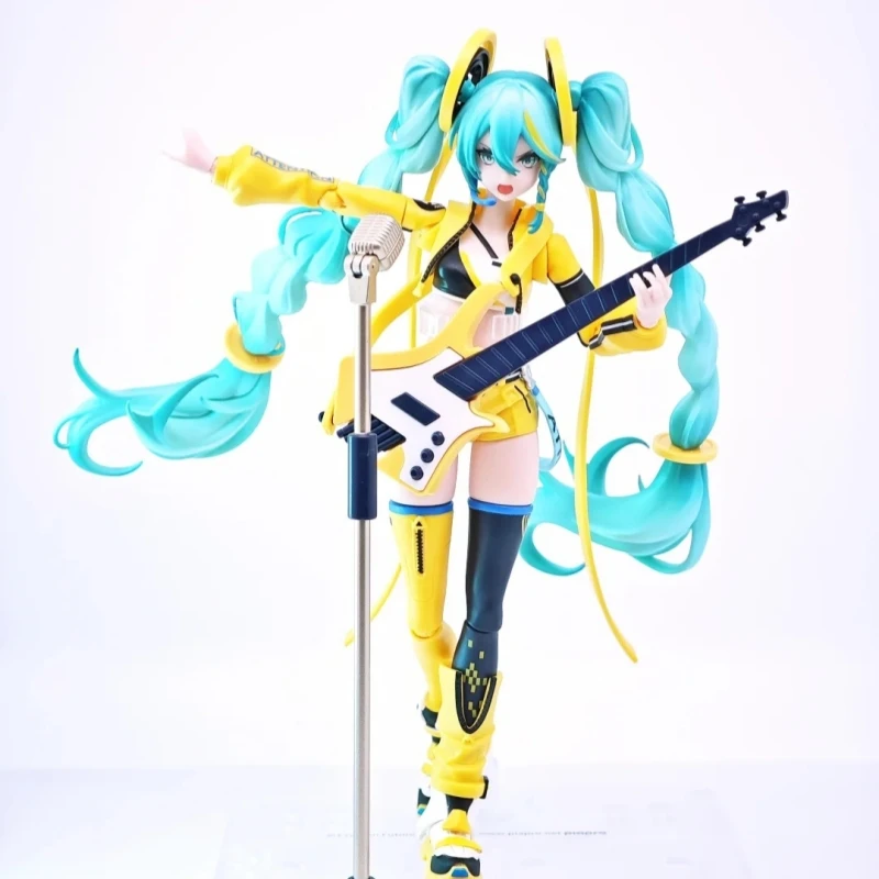 Blokees blocos de construção hatsune miku milagre edição emenda flor cerejeira modelo móvel ornamentos brinquedo coleção presente