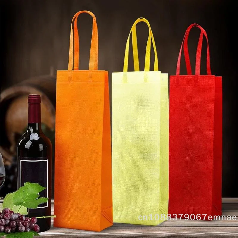 [ZYAS]【xxx】Wine Bag Non-Woven Fabric Tote Bottle Wine Carrier Bag Padded Wine Cooler Gift For Wine Lovers Or Wedding[ZYS] - view 2