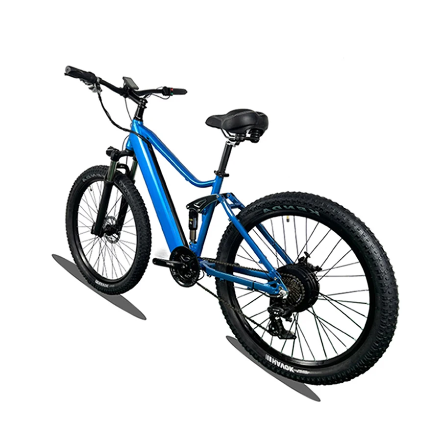 

27.5 Inch Tire 750W 48V 10.4AH Lithium Battery ZOOM Disc Break 7 Speed Mountain City Full Suspension Carbon Fiber Electric Bike