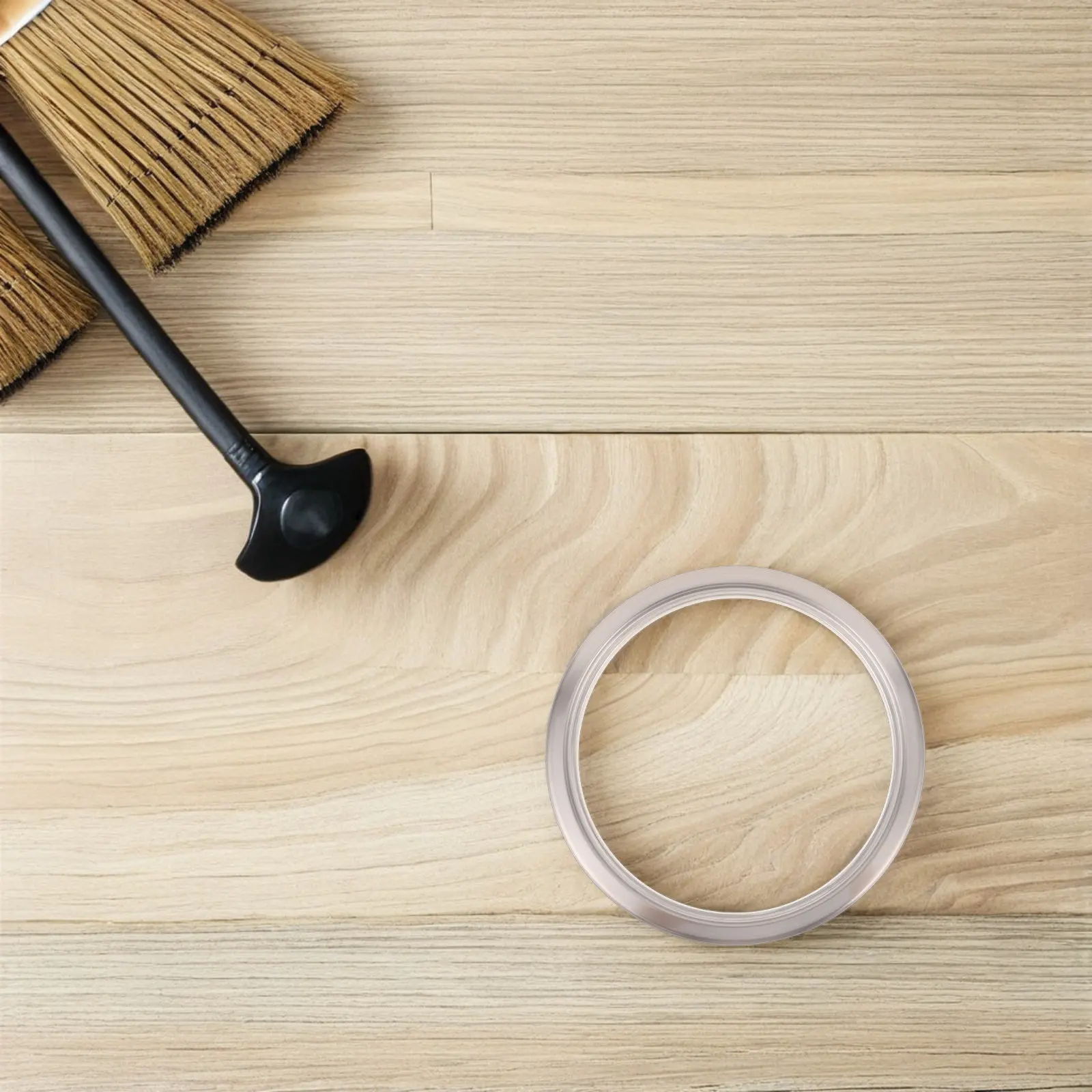 

Stainless Steel Cabinet Recessed Wastebasket Ring Swing Top Trash Can Lid Replacement for Kitchen Bathroom Countertop Trash