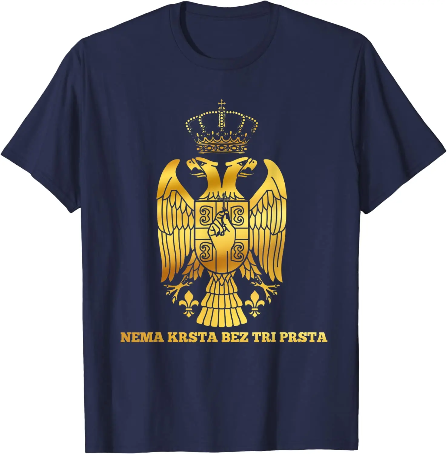 Serbian Flag Serbia Orthodox Cross Srbija Men T-Shirt Short Sleeve Casual Cotton Summer T Shirt