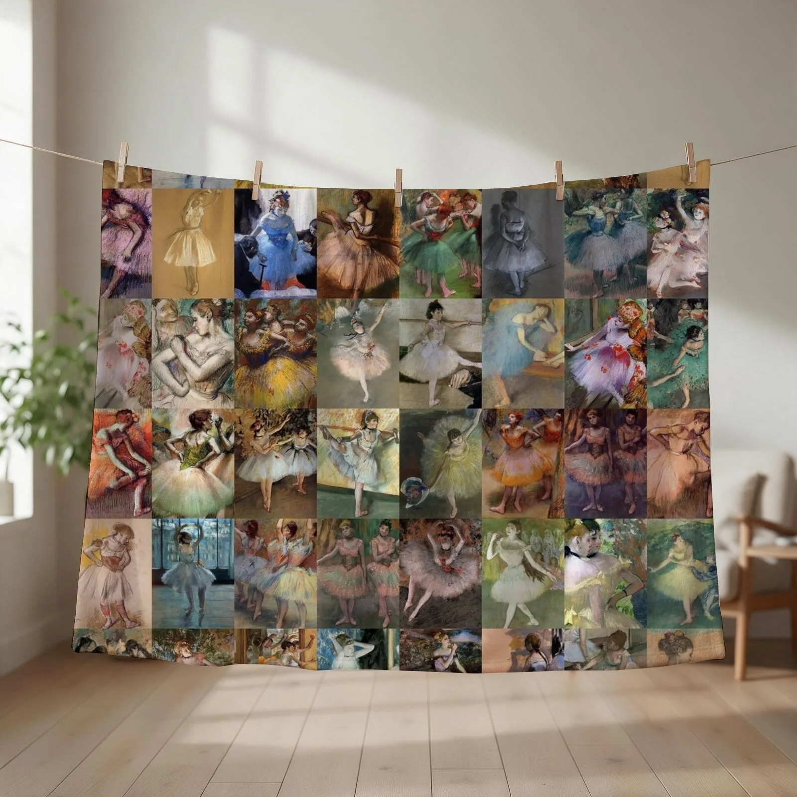 Edgar Degas Dancers Throw Blanket Personalized Gift Extra Large Throw cosplay anime Luxury Throw Blankets