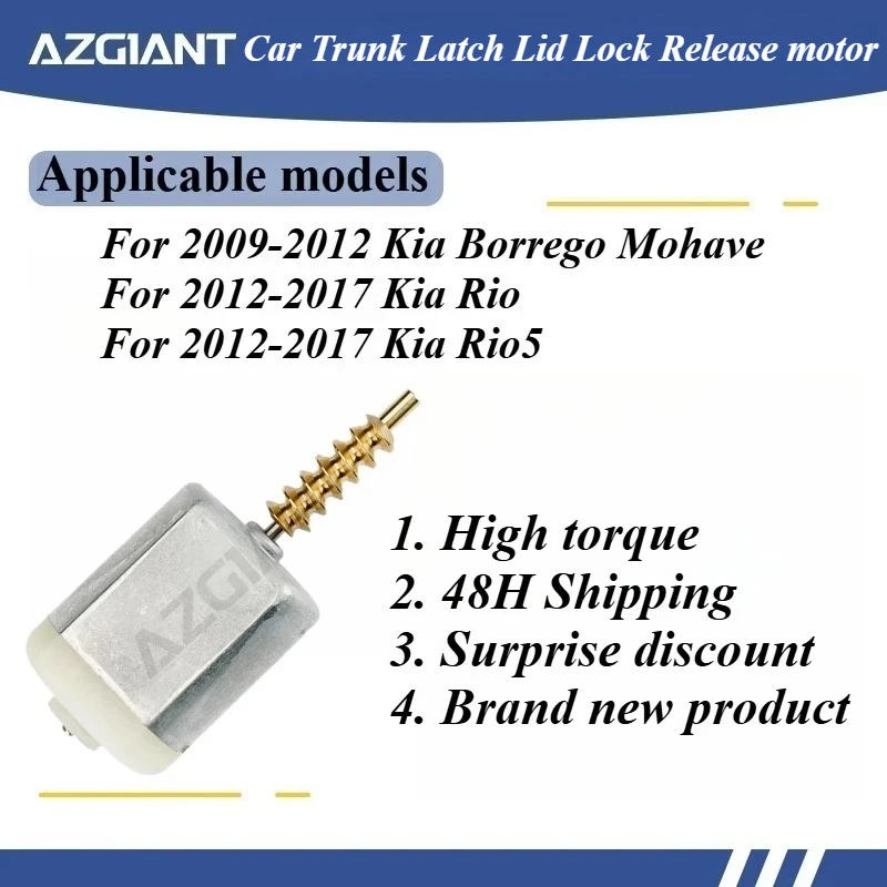 

For Kia Borrego Mohave Rio Rio5 2012 Car Trunk Lock Actuator Latch Release Door Inner Motor Replacement OEM Core Power Engine