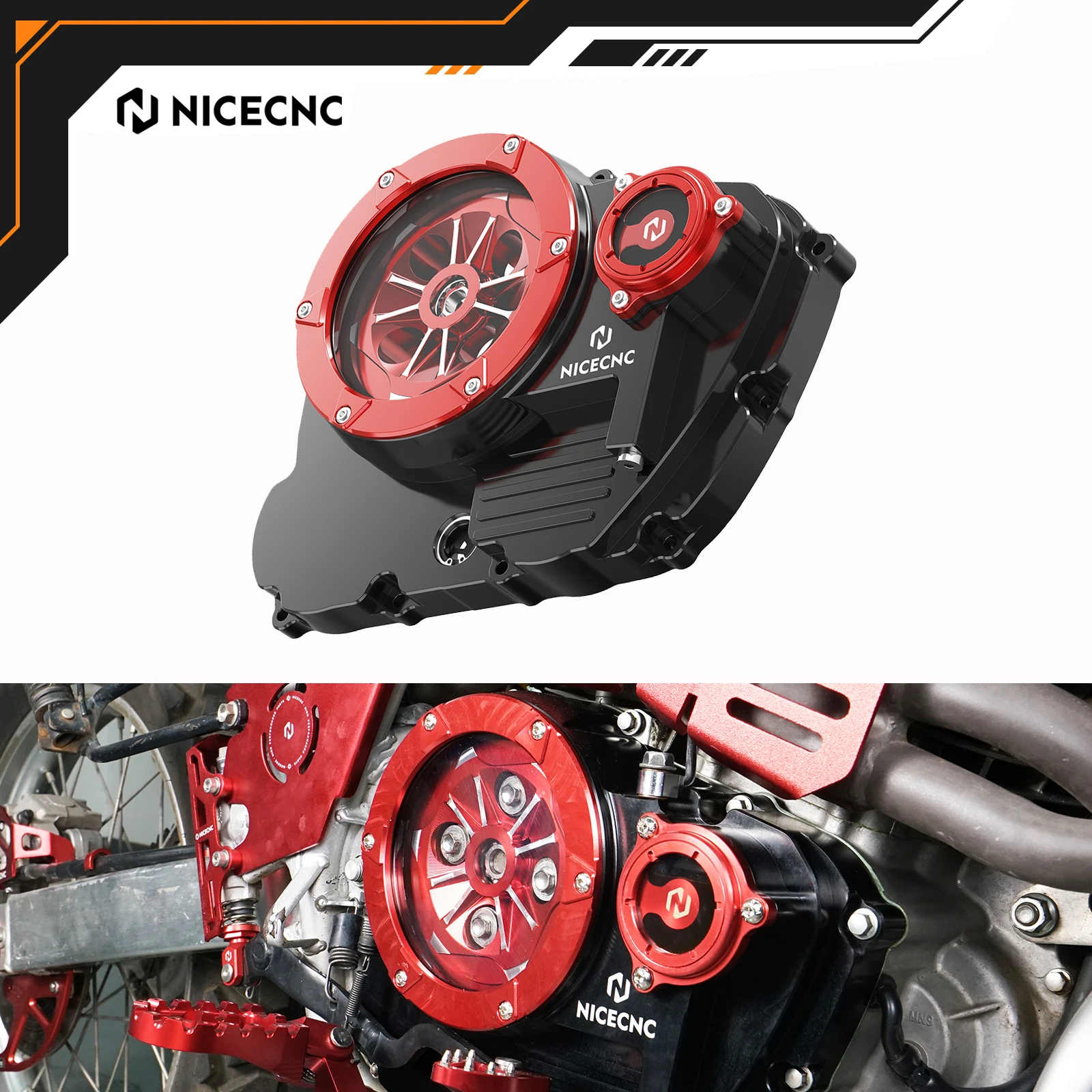 NICECNC Transparent Clutch Cover For Honda XR650L XR 650L 650 L 1993-2025 2024 2023 2022 2021 2020 2019 Motorcycle Accessories