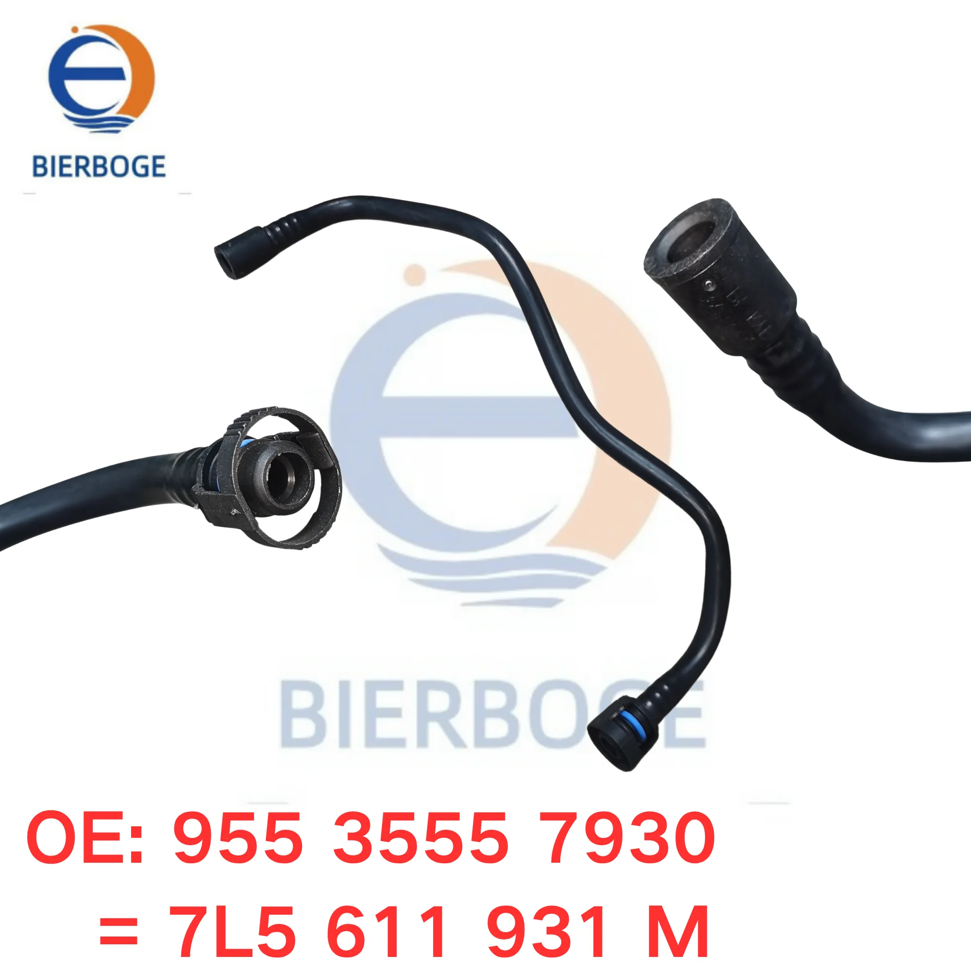 955 3555 7930,7L5 611 931 M tuyau à vide pour Porsche Cayenne Turbo S 4.8L V8 95535557930 7L5611931M Tube à vide de frein